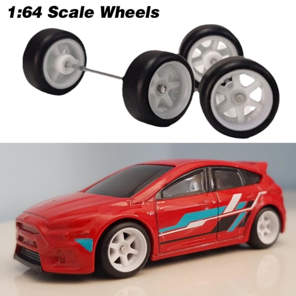 För Hot Wheels Chrome Real Riders Wheels Fälgar Gummi Däck 1/64 golden onesize