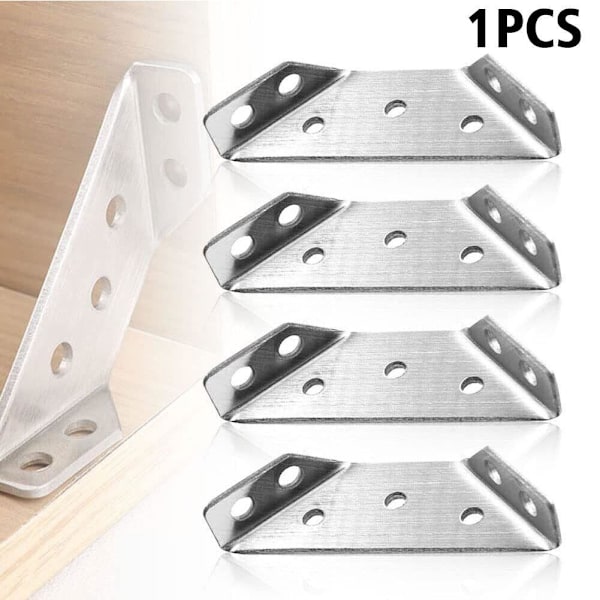 Triangel Fäste Möbelstöd Förtjockad Universal Q4E3 silveryA one-size 8pcs