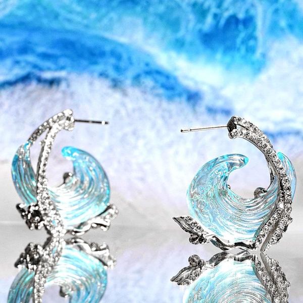 Havstema Smyckesset, Boho Hav Halsband Örhängen/Ringar Set, Sommar Marint Tema Smyckesgåvor, Strass Havsring, Inspirerande Havssmycke 3pcs One size