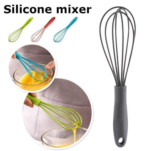 Nytt Mini Silikon Vispsett Äggvisp För Vispning Blandning I6U5 Kock P1H0 red 1pcs