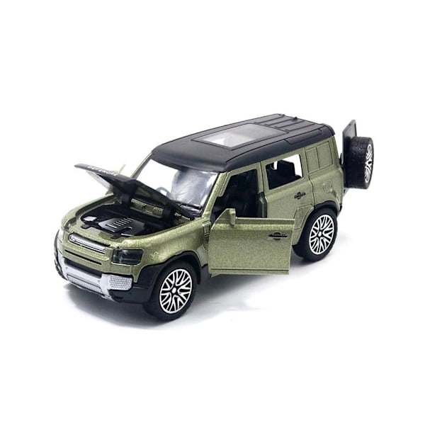 1:36 Land Rover Defender Suv Diecast Legering Metall Lyxbil Modell Dra Tillbaka Bil För Barn H9l7 green one-size