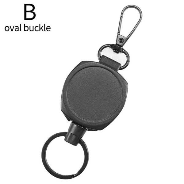 Infällbart lättdragbart spänne Runt metall utomhus Anti-förlust Anti- oval buckle one size