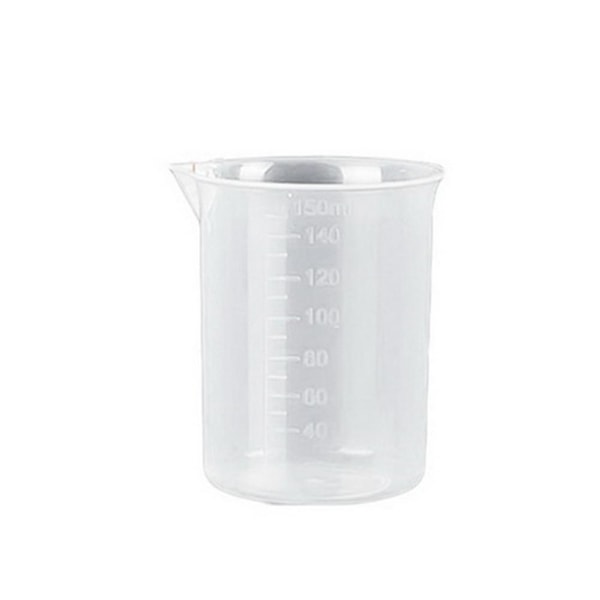 Transparent plastbägare med graderad köksbakning TransparentC 100ml