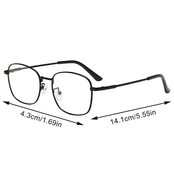 Fotokromiska solglasögon Datorglasögon Metallram Anti ra  black+rose gold one-size