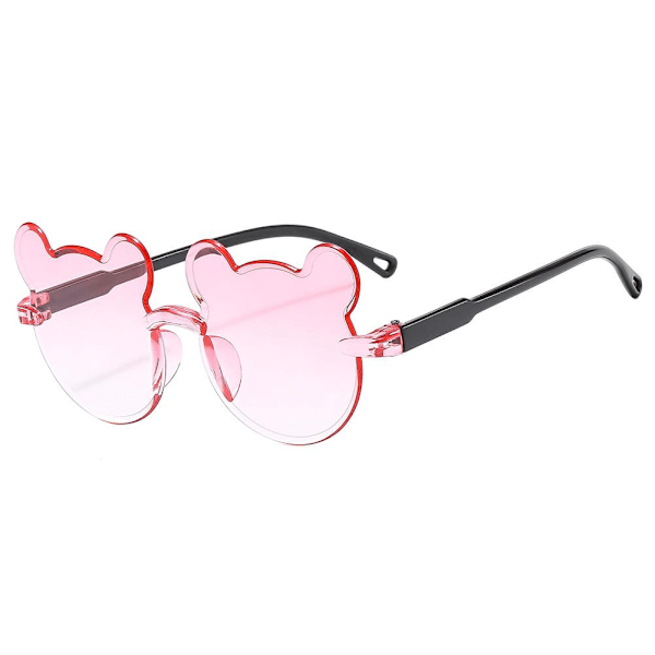 Flickor Pojkar Bågformade Solglasögon Tecknad Björn Barn Solglasögon Utomhus Lot Z6G9 PINK one-size