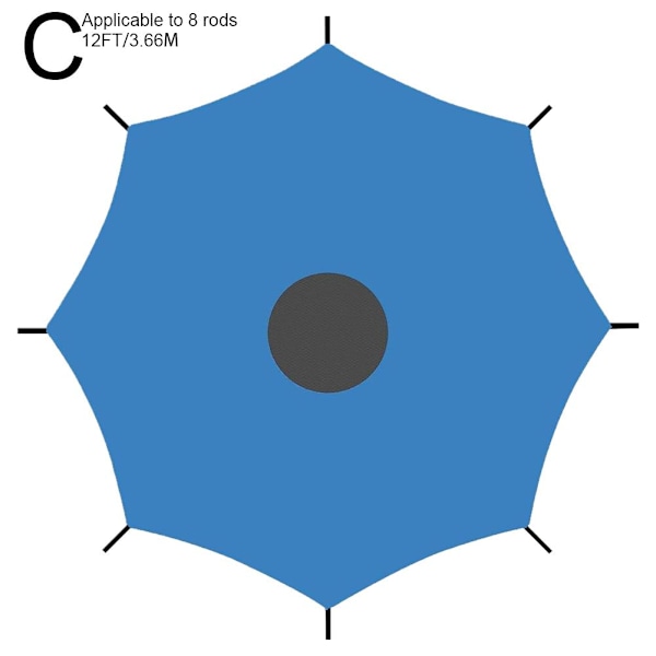 Solskydd för barn utomhus trampolin multifunktionellt väder nät 12FT onesize