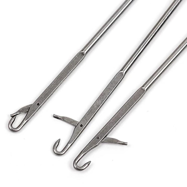 Loop Turner-verktyg för silikonpärlor, nålkrok med tungkrokverktyg. ■д △з long 26.5cm
