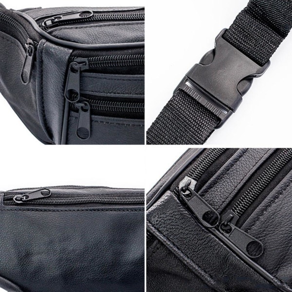 Herr Äkta Läder Clutch Väskor Business Kohud Plånböcker Dragkedja Handväska Skinn Mobilväska Man J8d0 Vertical brown One-size