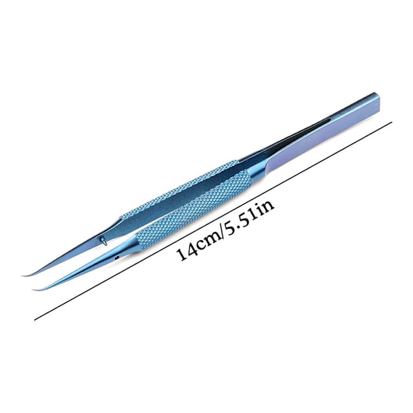 Titanlegering Pincett Underhållsverktyg 0.15 Kant Precision Fingeravtryck Twe B5Y3 blueA Straight