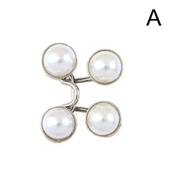 1x Byxmidja Åtdragare Justerbar Jeansknapp Clip Utan Sömnad USS Rhinestone one size
