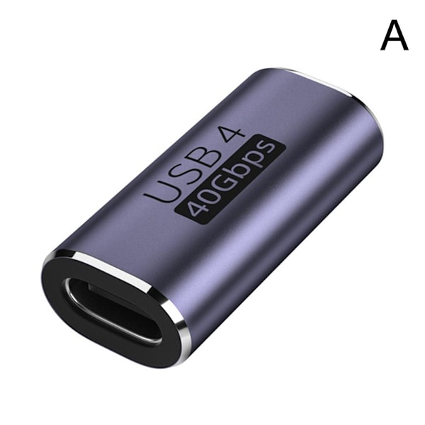 100W 40Gbps USB-C till USB-C-adapter Typ C Snabbladdningskonverter Female to Female one-size