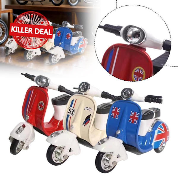 Leksaksbil för barn Legeringsmodellbil Leksaker Moto Modell Prylar Nyckelring Väska Mini U3c1 Red 1pcs
