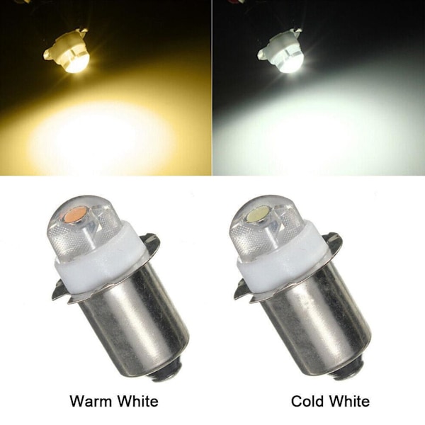 P13.5S LED Ficklampslampa 3V 4.5V 6V DC-Glödlampsersättning Ficklampslampor AU 3V cool white