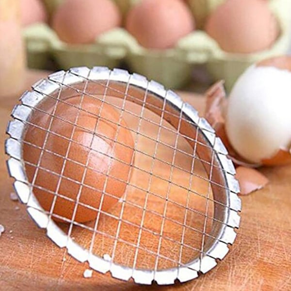 Äggskärare i stål Grönsaksskärare Fruktsalladsskärare Potatisskärare A0V2