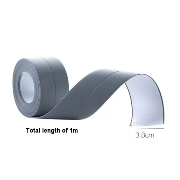 Vattentät Tätningsremsa Anti-mögel Badrum Kök Badkar Dusch Handfat Dörr E5I5 grey one-size
