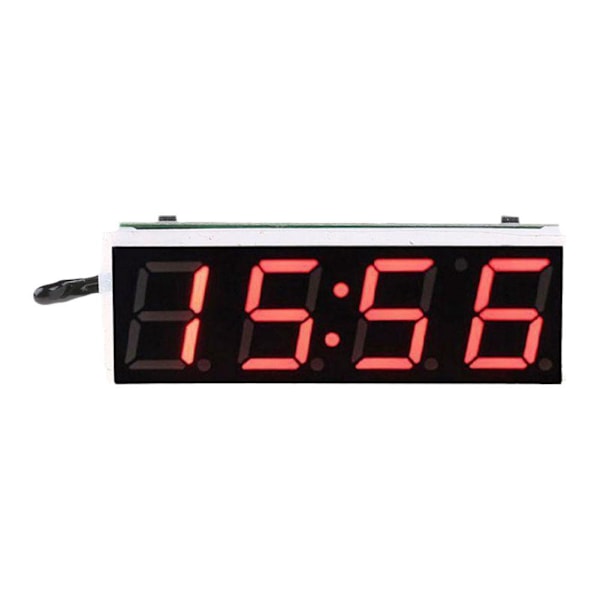 NY Bilklock Termometer Voltmeter 3-I-1 LED-display Digital V A 1pcs