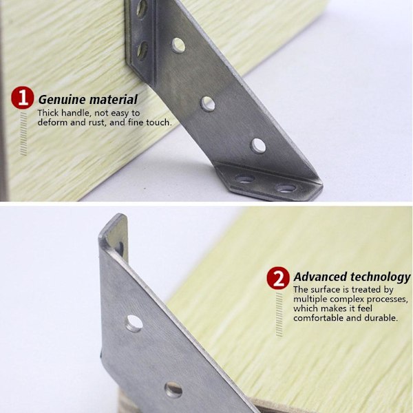 Triangel Fäste Möbelstöd Förtjockad Universal Q4E3 silveryA one-size