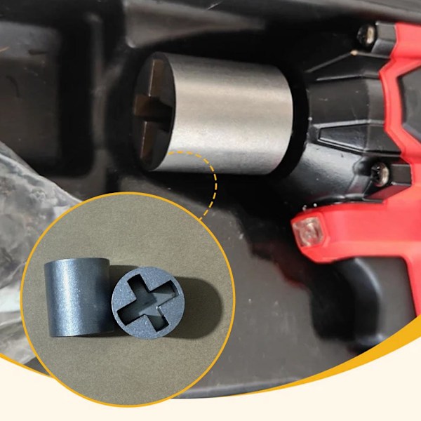 UOYOTT Hylsadapter för Borrmaskin, 2 i 1 Kraftig Hylskonverterare för saxdomkraft, Rostbeständigt Stål, Enkelt Däckbyte T Jack socket One size