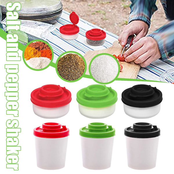Mini kryddburk salt pepparkvarn rese picknick utomhus kit black S
