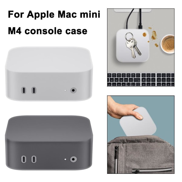 För 2025 Apple Mini M4 Värd Skyddande Silikonfodral Anti Fall Heltäckande transparent 1pcs