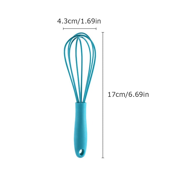 Nytt Mini Silikon Vispsett Äggvisp För Vispning Blandning I6U5 Kock P1H0 red 1pcs