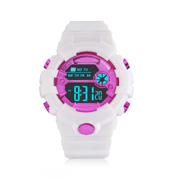 Fashion Electric Sports Watch Watch för barn S White One size