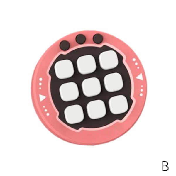 Tic Tac Toe Bolt Spel Handhållet Pussel Spelkonsol Brädspel Green 1pcs