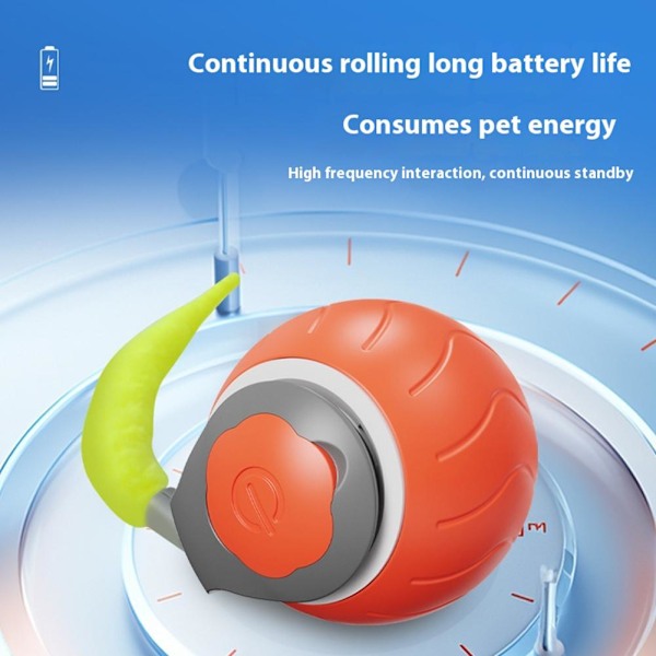 Automatisk Rullande Boll Smart Katt Hund Leksaker Elektrisk Husdjur Självrörande Spel K2K6 Blue 1set