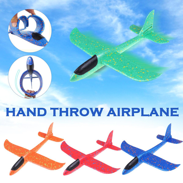 Leksaksflygplan Barn Presenter Skumflygplan Handkast Flygplan Glidflygplan Skum❃ red one-size