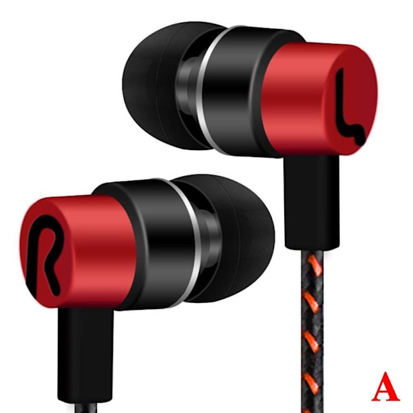 3,5 mm in-ear-hörlurar universell superbas stereo hörlurar rea Red One-size