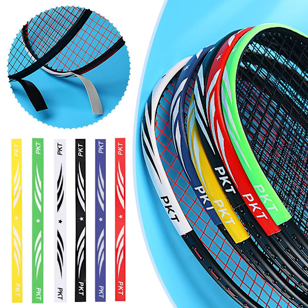 【Finns i lager】1/6 st Badmintonracket Huvudskydd Sport Off Skydd Anti Färgbeständig V0W5 5PC onesize