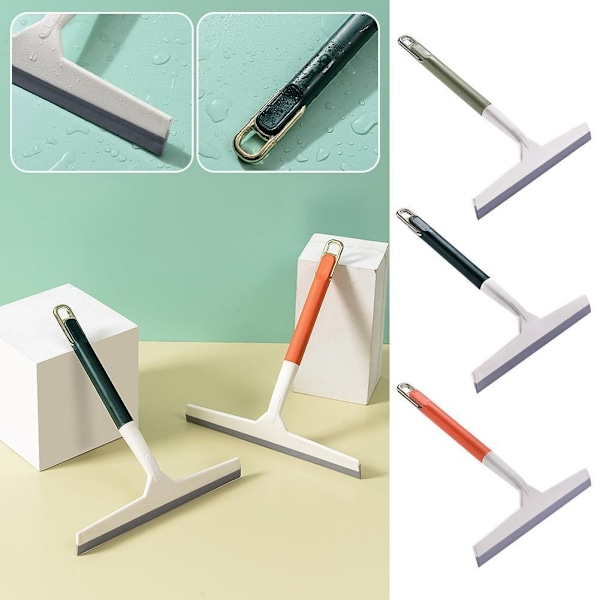 Mjuk Badrums Glas Skrapa Fönsterputsare Borste Fönsterskrapa Dusch Badrum S2t6 orange 1pcs