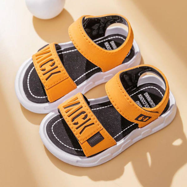 Barnsandaler Halkfria Mjuka Sulor Strandskor Pojkar Bästa Sandaler Sommar B2U3 gray 23