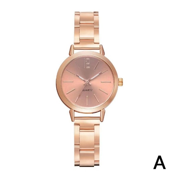 Klocka Nisch Design Oval Retro Liten Klocka Enkel Temperament Wat Rose Gold Color One size