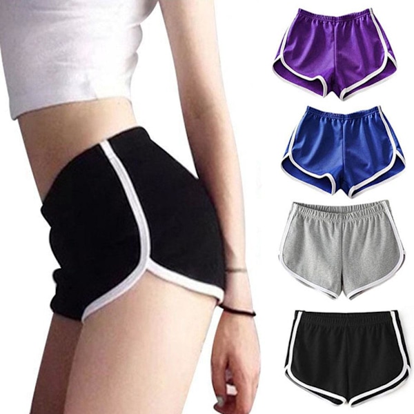 Minipants Sports Shorts för kvinnor Hemmabruk En storlek Mjuka kvinnor black onesize