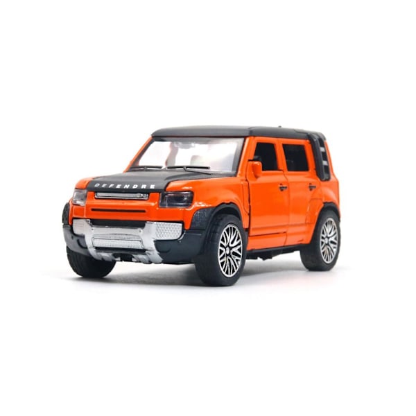 1:36 Land Rover Defender Suv Diecast Legering Metall Lyxbil Modell Dra Tillbaka Bil För Barn H9l7 orange one-size