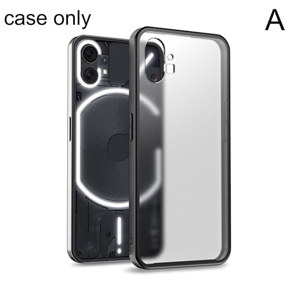 För Nothing Phone 1 Skyddande Stötfångare Skal Matt Mjukt TPU Skal 8E5T Armor R6D6 black for nothing phone 1