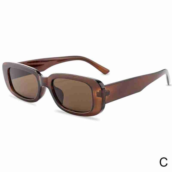 【COD】 Solglasögon med små ramar för damer Trendiga Sungl brown One-size