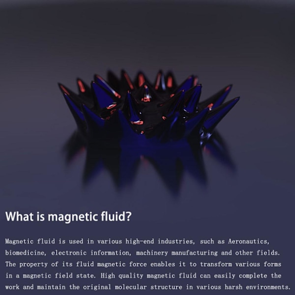 Ferrofluid Högtalare, Ferrofluid Ljudvisualiserare, Musik Får Liv med Dansande Ferrofluid, Bluetooth 5.0 Trådlös Högtalare, 4-Färgs Anpassningsbar