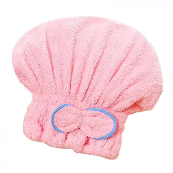 Dam Spa Bowknot cap Andningsförmåga Microfiber Hår Turba pink One-size