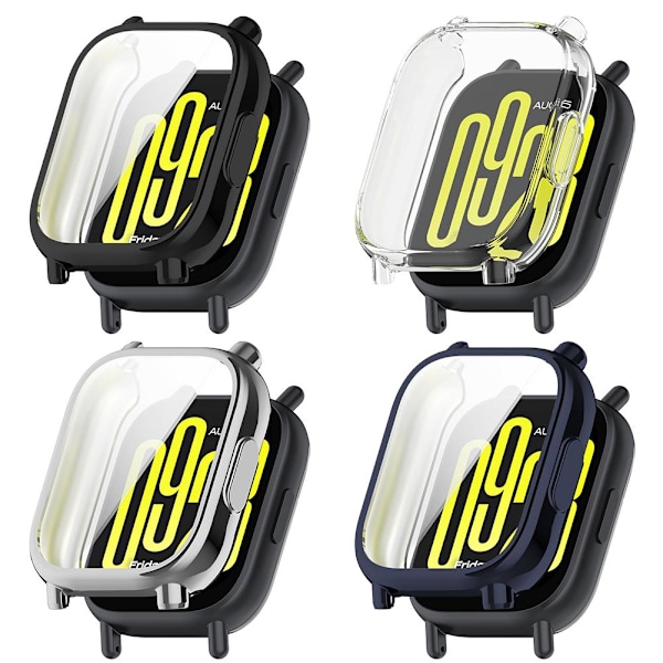 För Redmi Watch 5 Active / 5 Lite Skyddsfodral TPU Vattentätt Klockskydd B1B4 clear  for Watch 5 Lite