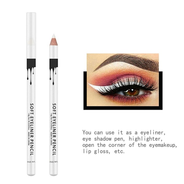 Vit eyeliner highlighter eyeliner gelpenna W1B7