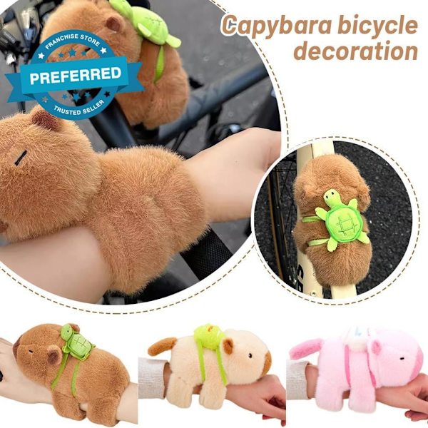 Kapybara Cykeldekoration Landsvägscykel Mountainbike Snäppdocka Armband Plyschleksak Cirkel Slap B1t2 Brown Capybara 1pc