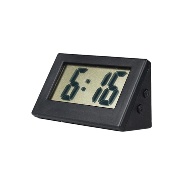 Digital Klocka Endast Batteridriven, LED Stor Display, Liten Digital Reseklocka, lämplig för Sängbord/Sovrum Black 1pcs