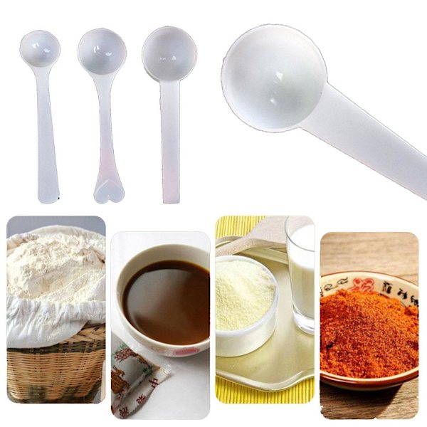 1-10g Kaffemätsked PP För Mjölkpulver Flytande Krydda J2T9 3g one-size