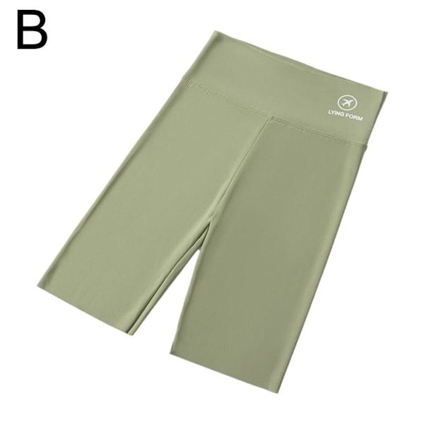 Flygplanshaj-byxor, bärs över sommaris-sidenleggings, yogabyxor B1G6 green M