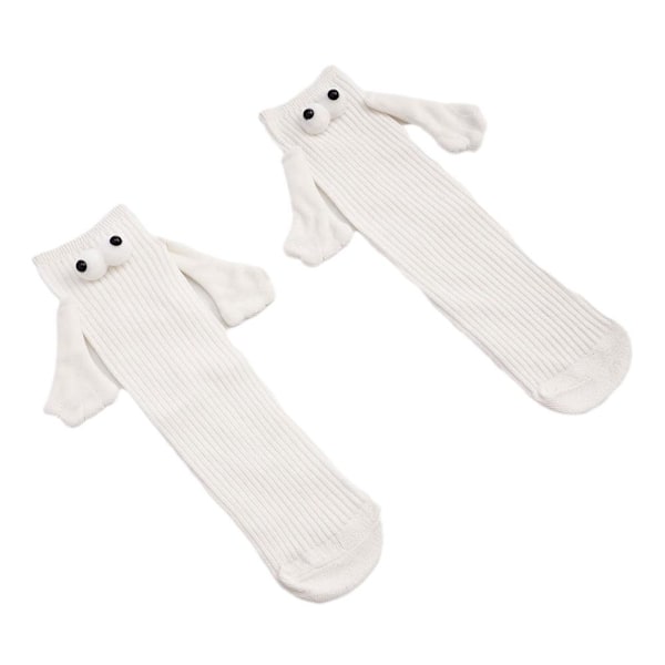 Magnetiska Hand I Hand Strumpor 2023, Hand I Hand Strumpor, Barn Händer Håller M0F1 white 1 pair