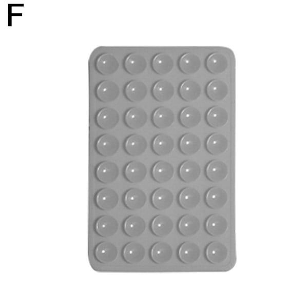 Hjärtformad Förtjockad Dubbelsidig Silikon Sugkopp Mobilhållare Pad Telefon Fäst G0b0 Gray 1pcs