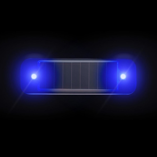 Billarm Varning Solar Flash LED-ljus Fake SecuritySystem Ant red light + blue light one size