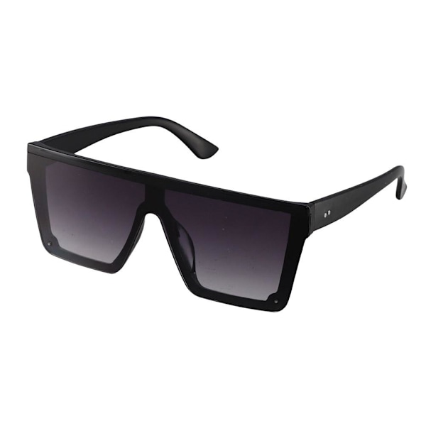 Dam Solglasögon Fyrkantiga Överdimensionerade Lyx Fla Lot B6 black+gray One-size